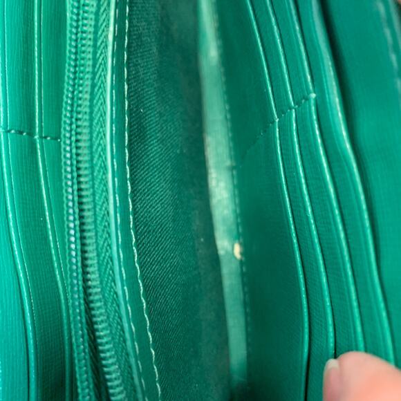 Fossil Black Leather Wristlet Wallet 8 x 4" - Picture 6 of 8